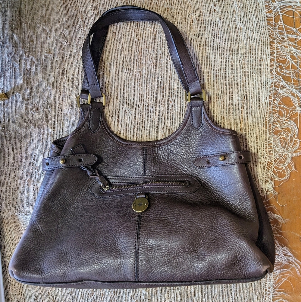 Mulberry Somerset Tote Bag Chocolate Brown shoulder bag